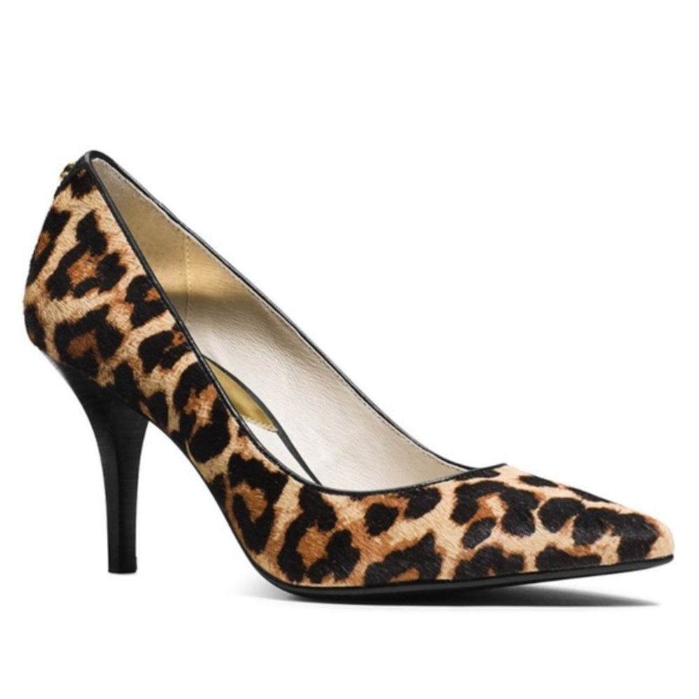 Michael Kors Calf Hair Leopard Print Pumps